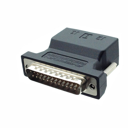 DB25 to Dual RJ45 Adapter with TASCAM DIGITAL/ANALOG Pinout - AMERICAN RECORDER TECHNOLOGIES, INC.