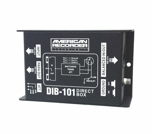 AMERICAN RECORDER DIB-101 Passive Direct "DI" Box - AMERICAN RECORDER TECHNOLOGIES, INC.