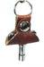 Leather Key Chain with Heavy Duty Drum Key - AMERICAN RECORDER TECHNOLOGIES, INC.