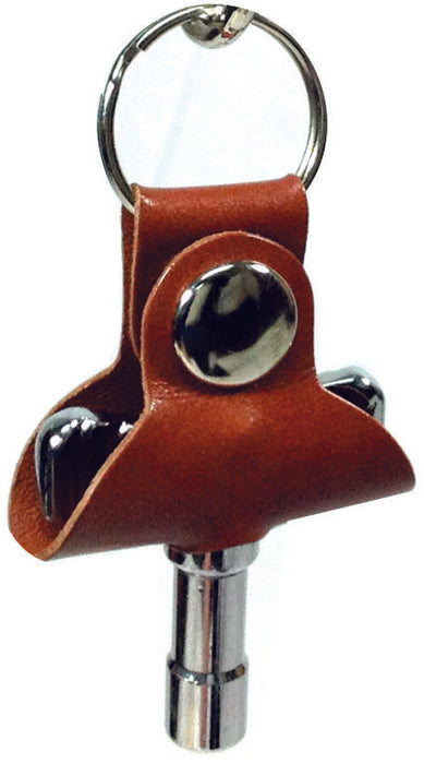 Leather Key Chain with Heavy Duty Drum Key - AMERICAN RECORDER TECHNOLOGIES, INC.