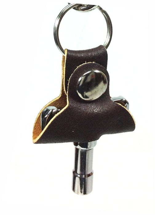 Leather Key Chain with Heavy Duty Drum Key - AMERICAN RECORDER TECHNOLOGIES, INC.