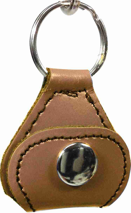 Leather Key Chain with Guitar Pick Holder & Picks - AMERICAN RECORDER TECHNOLOGIES, INC.