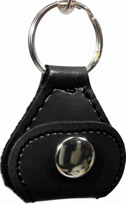 Leather Key Chain with Guitar Pick Holder & Picks - AMERICAN RECORDER TECHNOLOGIES, INC.