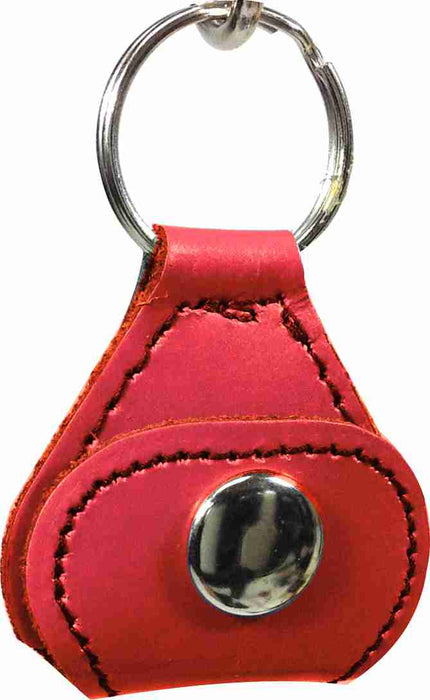 Leather Key Chain with Guitar Pick Holder & Picks - AMERICAN RECORDER TECHNOLOGIES, INC.