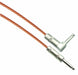 BLACK/NEON ORANGE Designer Series Guitar Cables - 1/4" Straight to Right Angle - AMERICAN RECORDER TECHNOLOGIES, INC.