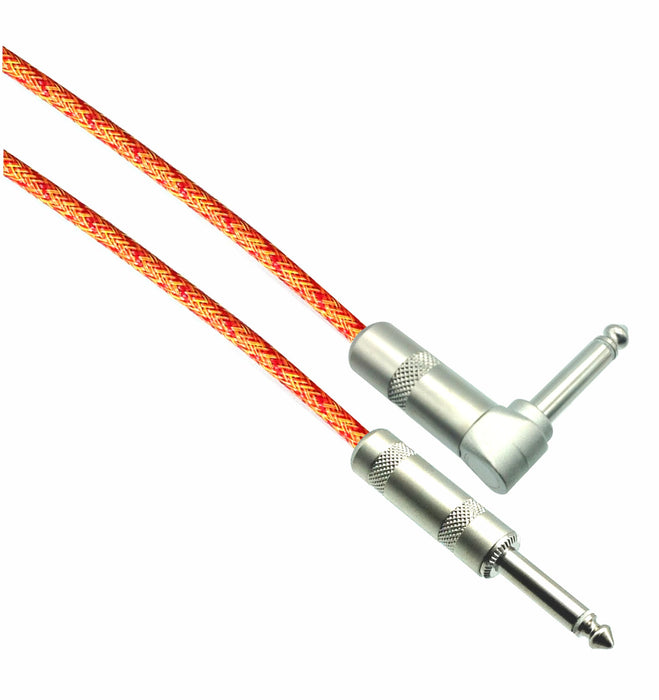FIRE Designer Series Guitar Cables - 1/4" Straight to Right Angle - AMERICAN RECORDER TECHNOLOGIES, INC.