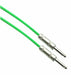 NEON GREEN Designer Series Guitar Cables - 1/4" Straight to Straight - AMERICAN RECORDER TECHNOLOGIES, INC.