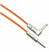 NEON ORANGE Designer Series Guitar Cables Straight to Right Angle - AMERICAN RECORDER TECHNOLOGIES, INC.