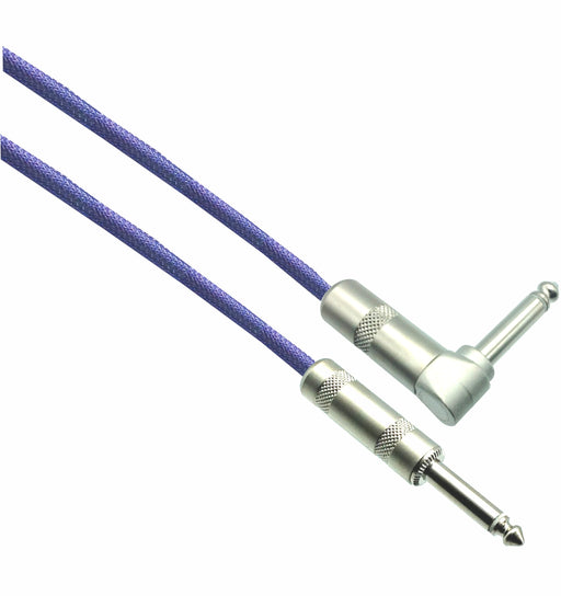 PURPLE HAZE Designer Series Guitar Cables - 1/4" Straight to Right Angle - AMERICAN RECORDER TECHNOLOGIES, INC.