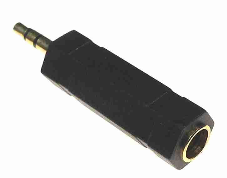 1/4" TRS (female) to 3.5mm (male) Audio Adapter - AMERICAN RECORDER TECHNOLOGIES, INC.