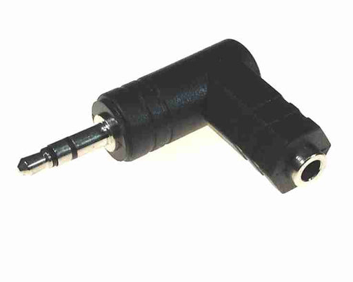 AMERICAN RECORDER 3.5mm TRS (male) to 3.5mm TRS (female) Right Angle Audio Adapter - AMERICAN RECORDER TECHNOLOGIES, INC.