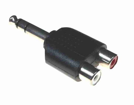 AMERICAN RECORDER 1/4" TRS (male) to dual RCA (female) Audio Adapter - AMERICAN RECORDER TECHNOLOGIES, INC.