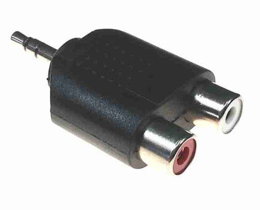 AMERICAN RECORDER Dual RCA (female) to 3.5mm TRS (male) Audio Adapter - AMERICAN RECORDER TECHNOLOGIES, INC.