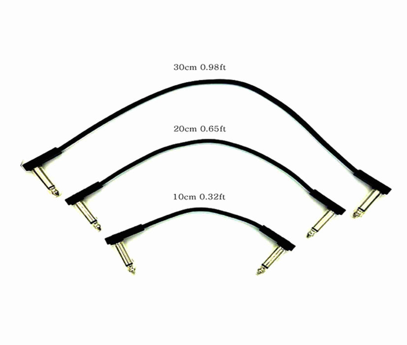 1/4 inch Flat Right Angle Patch Cable - AMERICAN RECORDER TECHNOLOGIES, INC.