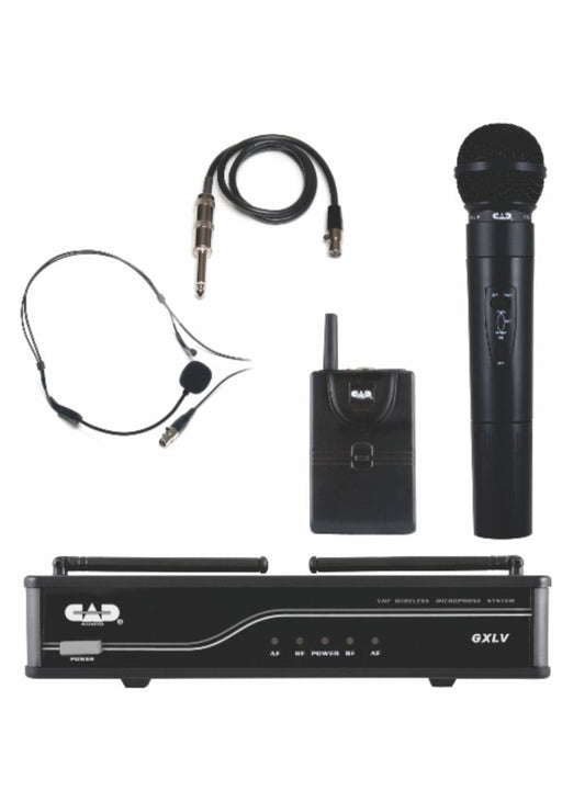 CAD AUDIO VHF Dual Channel Combo Wireless Microphone System - AMERICAN RECORDER TECHNOLOGIES, INC.