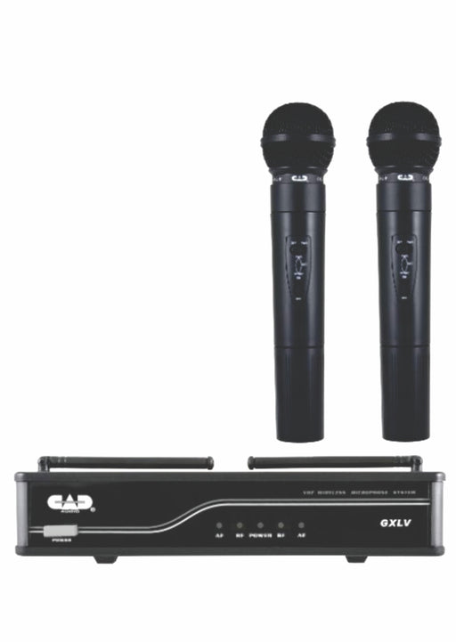 CAD AUDIO VHF Dual Channel Handheld Wireless Microphone System - AMERICAN RECORDER TECHNOLOGIES, INC.