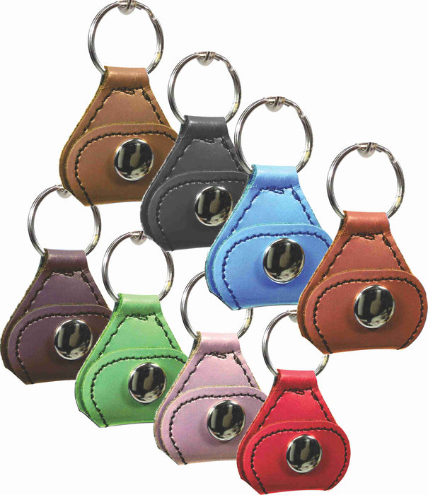 Leather Key Chain with Guitar Pick Holder & Picks - AMERICAN RECORDER TECHNOLOGIES, INC.