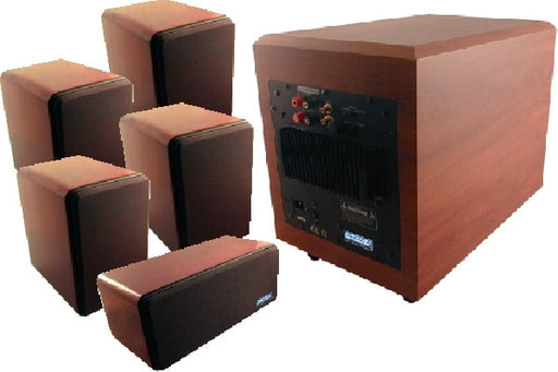 HD FIDELITY 5.1 Home Theater Speaker System with 150 Watt Powered Subwoofer - AMERICAN RECORDER TECHNOLOGIES, INC.