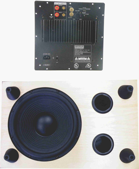 HD FIDELITY 150 watt, 10 inch Subwoofer Powered Speaker - AMERICAN RECORDER TECHNOLOGIES, INC.