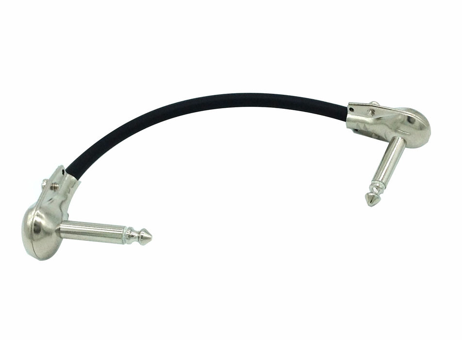 AMERICAN RECORDER 6" Guitar Patch Cable with Dual Flat Right Angle - AMERICAN RECORDER TECHNOLOGIES, INC.