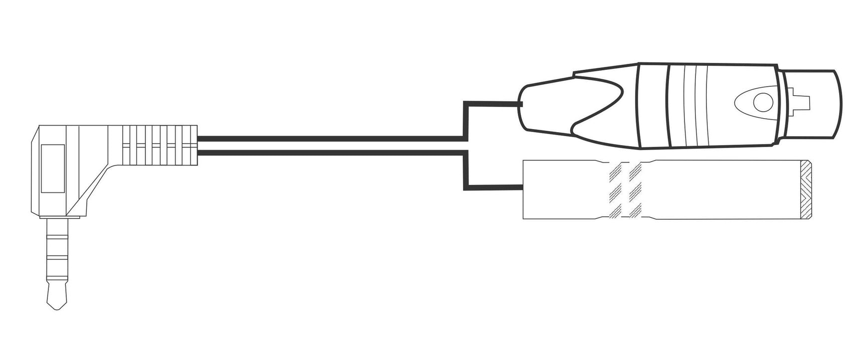 iPhone/iPad Microphone Adapter Cable with XLR Female + Headphone Jack - AMERICAN RECORDER TECHNOLOGIES, INC.