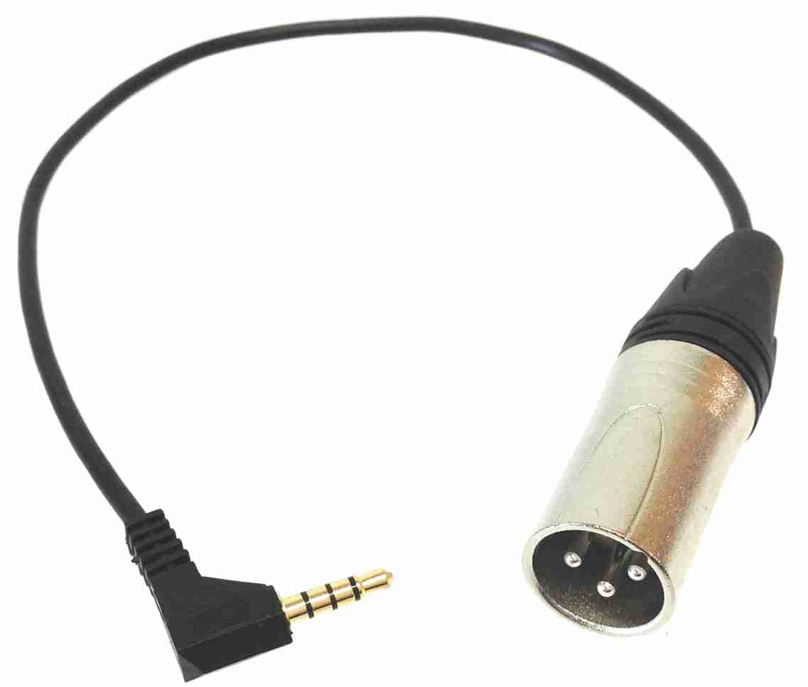 Android Microphone Adapter Cable with XLR Male — AMERICAN RECORDER ...