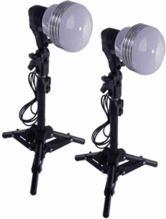 Zumm Photo Deluxe Economical 35W LED, 2 16" Stands, 2 Socket Mini Kit - AMERICAN RECORDER TECHNOLOGIES, INC.