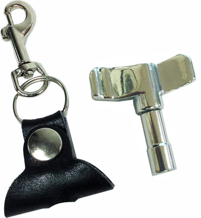 Leather Key Chain with Heavy Duty Drum Key - AMERICAN RECORDER TECHNOLOGIES, INC.