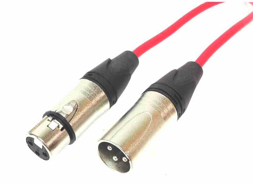 American Recorder Quad XLR Microphone Cable 30 Feet / Red