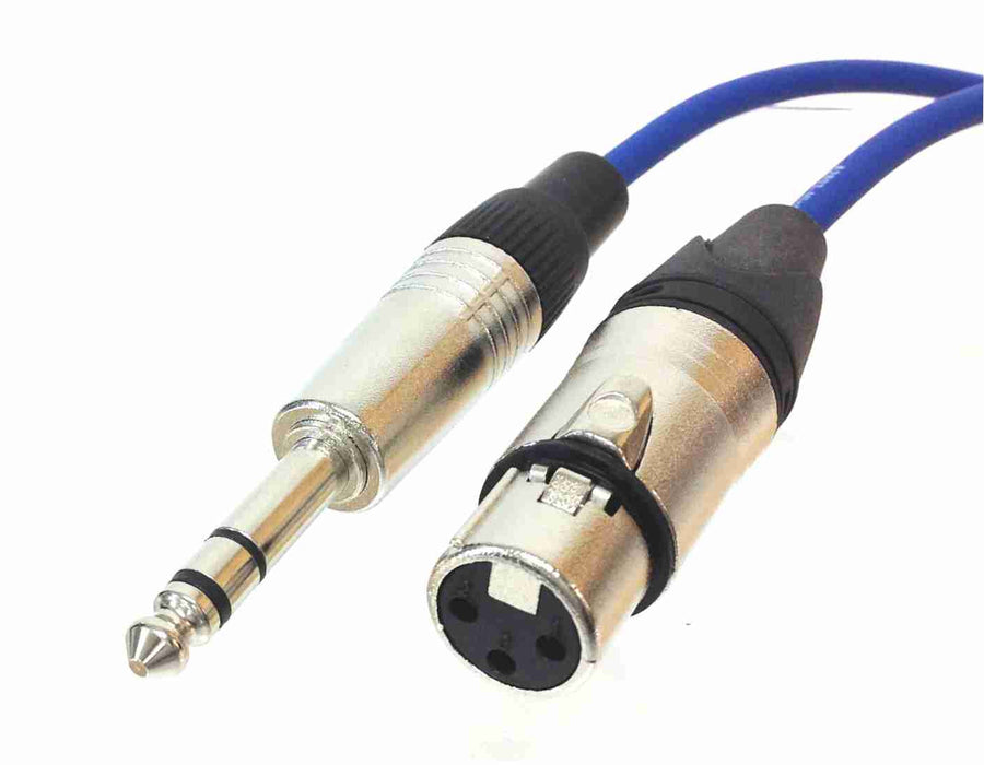 XLR Female to TRS Male Microphone Cable