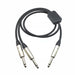PRO Series Y Cable - 1/4" TS Male to Dual 1/4" TS Male - AMERICAN RECORDER TECHNOLOGIES, INC.
