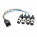 RJ45 Female to 4 each Balanced XLR Female Breakout Adapter - AMERICAN RECORDER TECHNOLOGIES, INC.