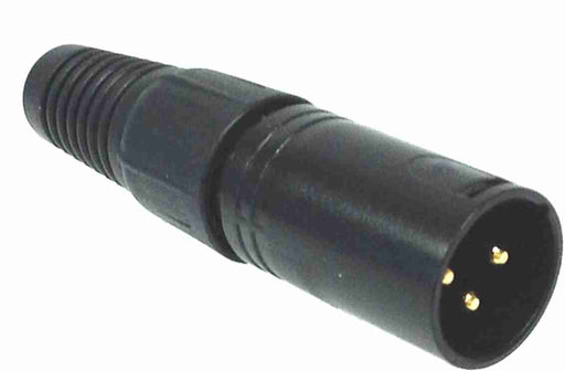 AMERICAN RECORDER Solder Type 3 pin Male XLR Connector - Black - AMERICAN RECORDER TECHNOLOGIES, INC.