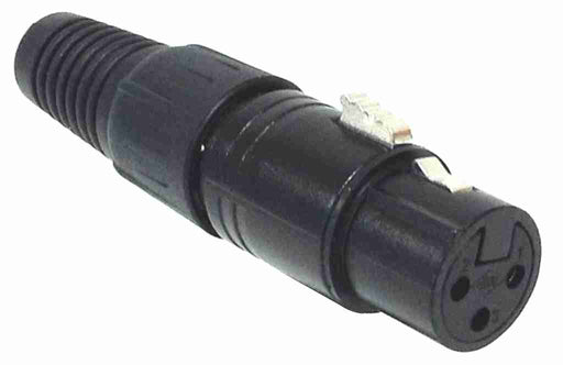 AMERICAN RECORDER Solder Type 3 pin Female XLR Connector - Black - AMERICAN RECORDER TECHNOLOGIES, INC.