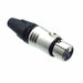 AMERICAN RECORDER 3 pin Female XLR Connector - Nickel - AMERICAN RECORDER TECHNOLOGIES, INC.