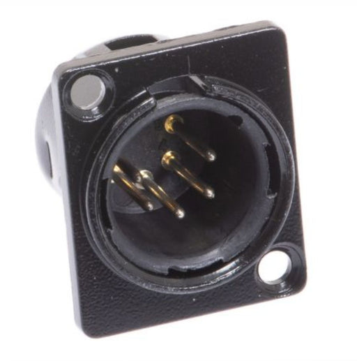 AMERICAN RECORDER Solder Type 5 Pin Male XLR D Type Panel Mount - AMERICAN RECORDER TECHNOLOGIES, INC.