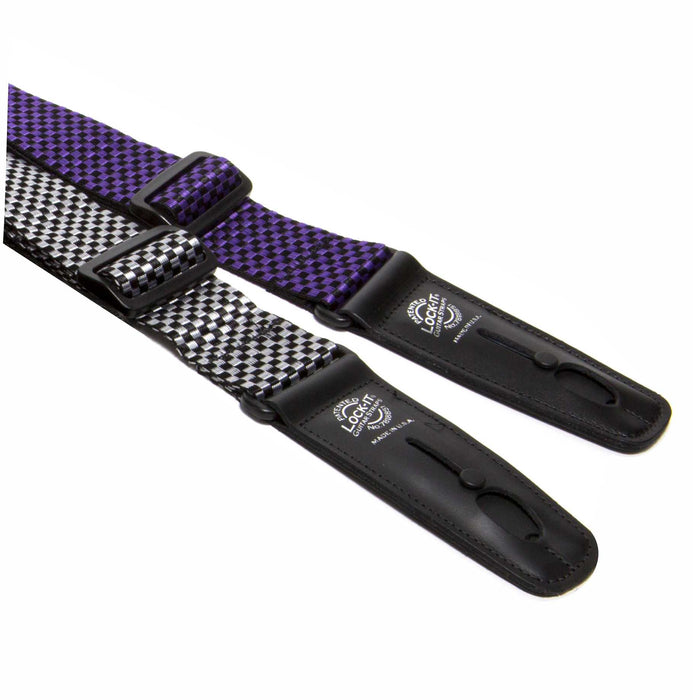 Lock-It Guitar Straps - 2" Wide Nylon in Checker Pattern - AMERICAN RECORDER TECHNOLOGIES, INC.