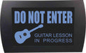 AMERICAN RECORDER - "GUITAR LESSON IN PROGRESS" LED Lighted Sign - AMERICAN RECORDER TECHNOLOGIES, INC.