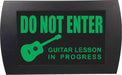 AMERICAN RECORDER - "GUITAR LESSON IN PROGRESS" LED Lighted Sign - AMERICAN RECORDER TECHNOLOGIES, INC.