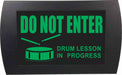 AMERICAN RECORDER "DRUM LESSON IN PROGRESS" LED Lighted Sign - AMERICAN RECORDER TECHNOLOGIES, INC.