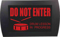 AMERICAN RECORDER "DRUM LESSON IN PROGRESS" LED Lighted Sign - AMERICAN RECORDER TECHNOLOGIES, INC.