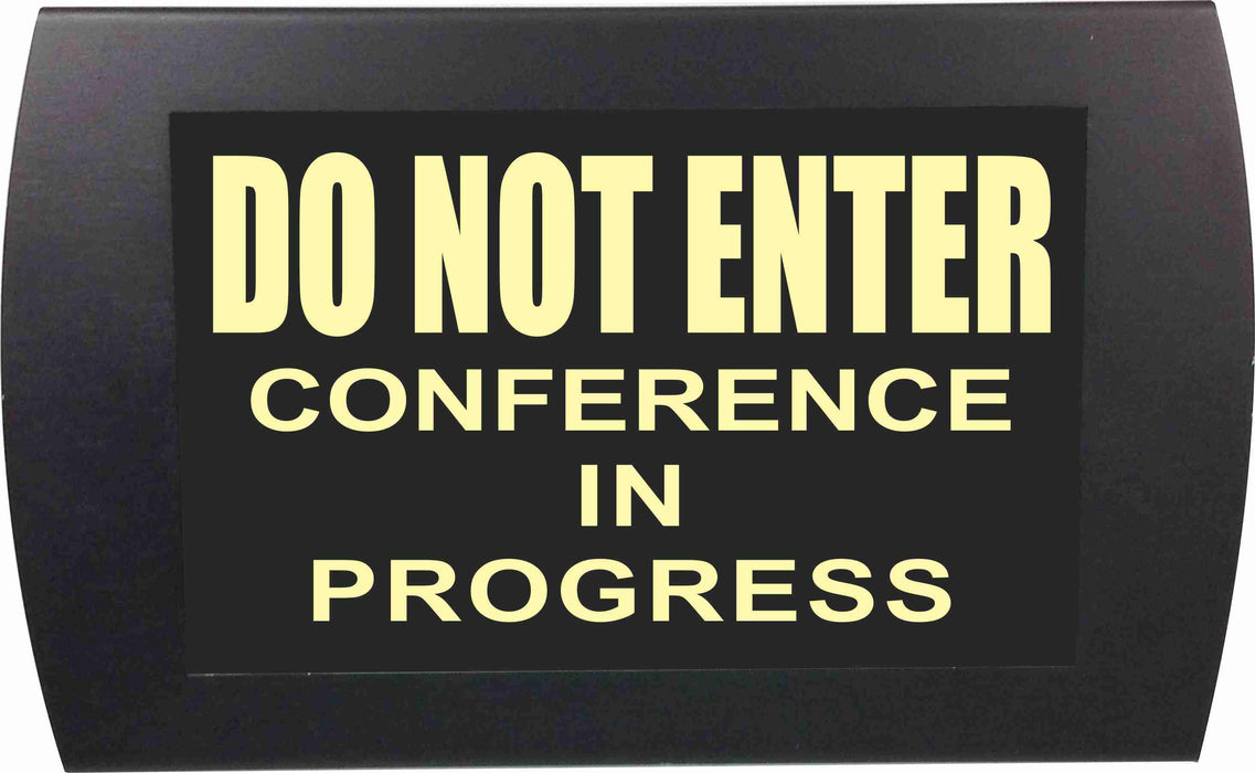 AMERICAN RECORDER - "DO NOT ENTER Conference in Progress" LED Lighted Sign - AMERICAN RECORDER TECHNOLOGIES, INC.