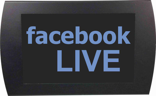 AMERICAN RECORDER - "FACEBOOK LIVE" LED Lighted Sign - AMERICAN RECORDER TECHNOLOGIES, INC.