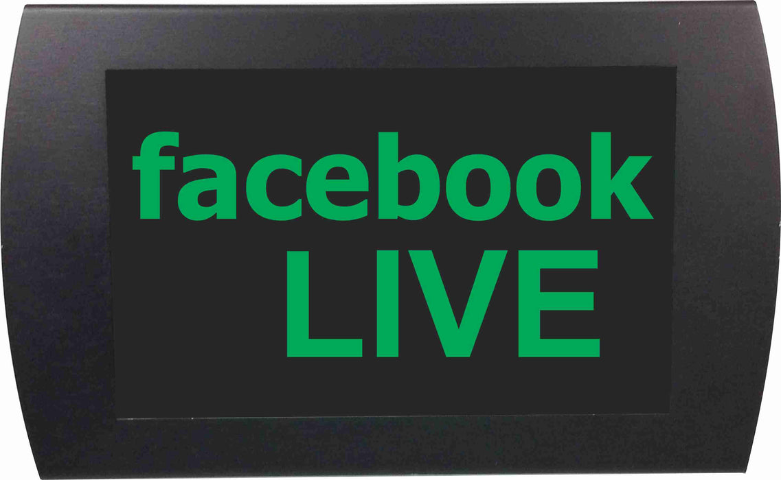AMERICAN RECORDER - "FACEBOOK LIVE" LED Lighted Sign - AMERICAN RECORDER TECHNOLOGIES, INC.