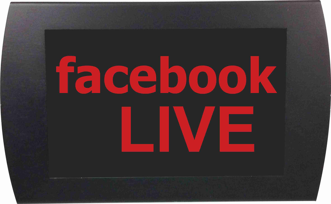 AMERICAN RECORDER - "FACEBOOK LIVE" LED Lighted Sign - AMERICAN RECORDER TECHNOLOGIES, INC.