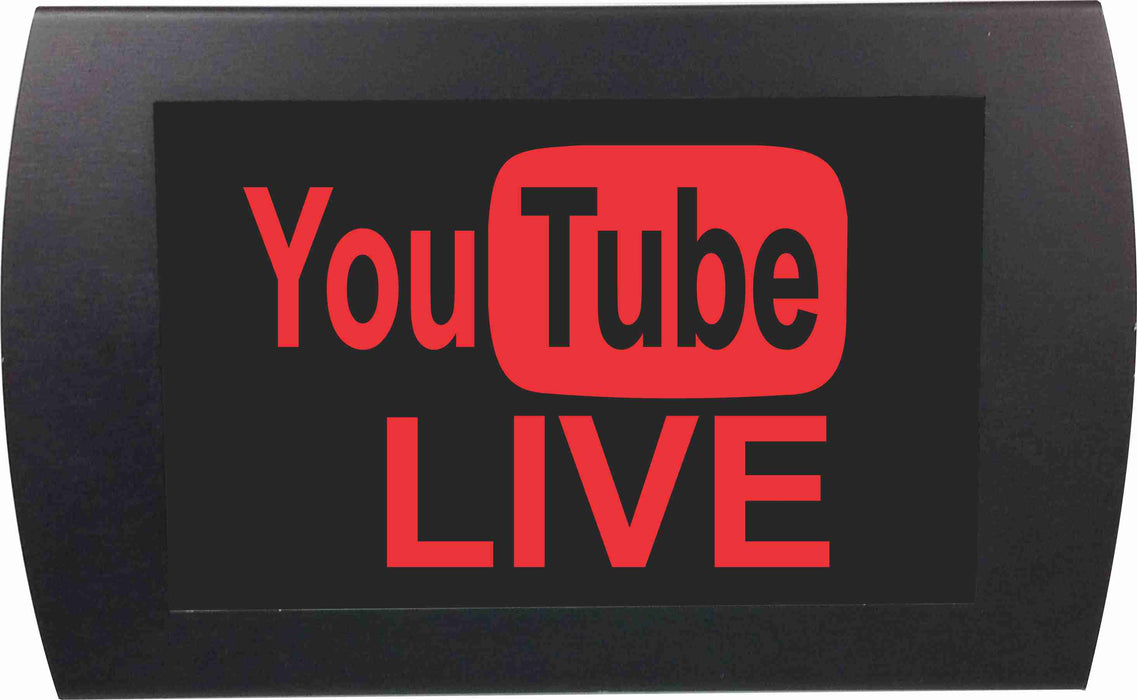 AMERICAN RECORDER - "YOU TUBE LIVE" LED Lighted Sign - AMERICAN RECORDER TECHNOLOGIES, INC.