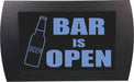 AMERICAN RECORDER - "BAR IS OPEN" (Beer Bottle) LED Lighted Sign - AMERICAN RECORDER TECHNOLOGIES, INC.