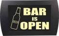 AMERICAN RECORDER - "BAR IS OPEN" (Beer Bottle) LED Lighted Sign - AMERICAN RECORDER TECHNOLOGIES, INC.