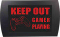 AMERICAN RECORDER - "KEEP OUT GAMER PLAYING" LED Lighted Sign - AMERICAN RECORDER TECHNOLOGIES, INC.