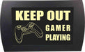 AMERICAN RECORDER - "KEEP OUT GAMER PLAYING" LED Lighted Sign - AMERICAN RECORDER TECHNOLOGIES, INC.